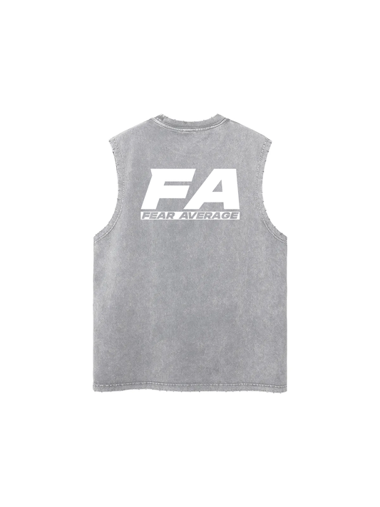 FA Enzyme Washed Tank - Grey
