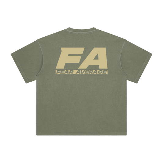 FA Enzyme Washed Tee - Grey Green