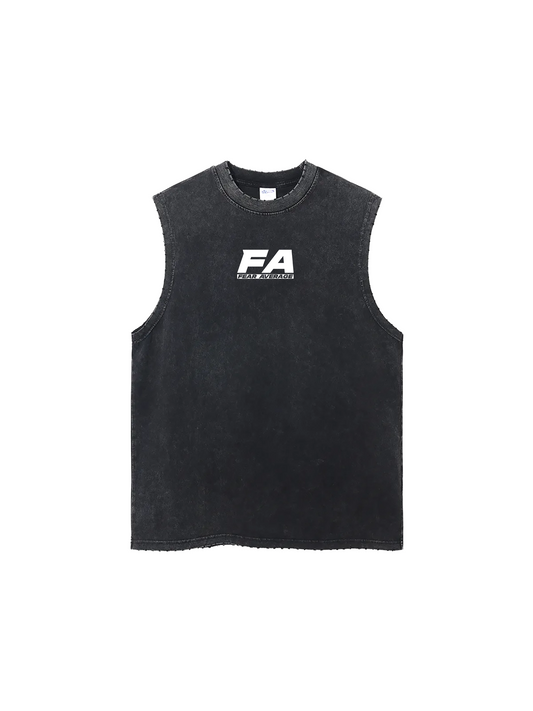 FA Enzyme Washed Tank - Black