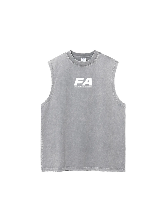 FA Enzyme Washed Tank - Grey